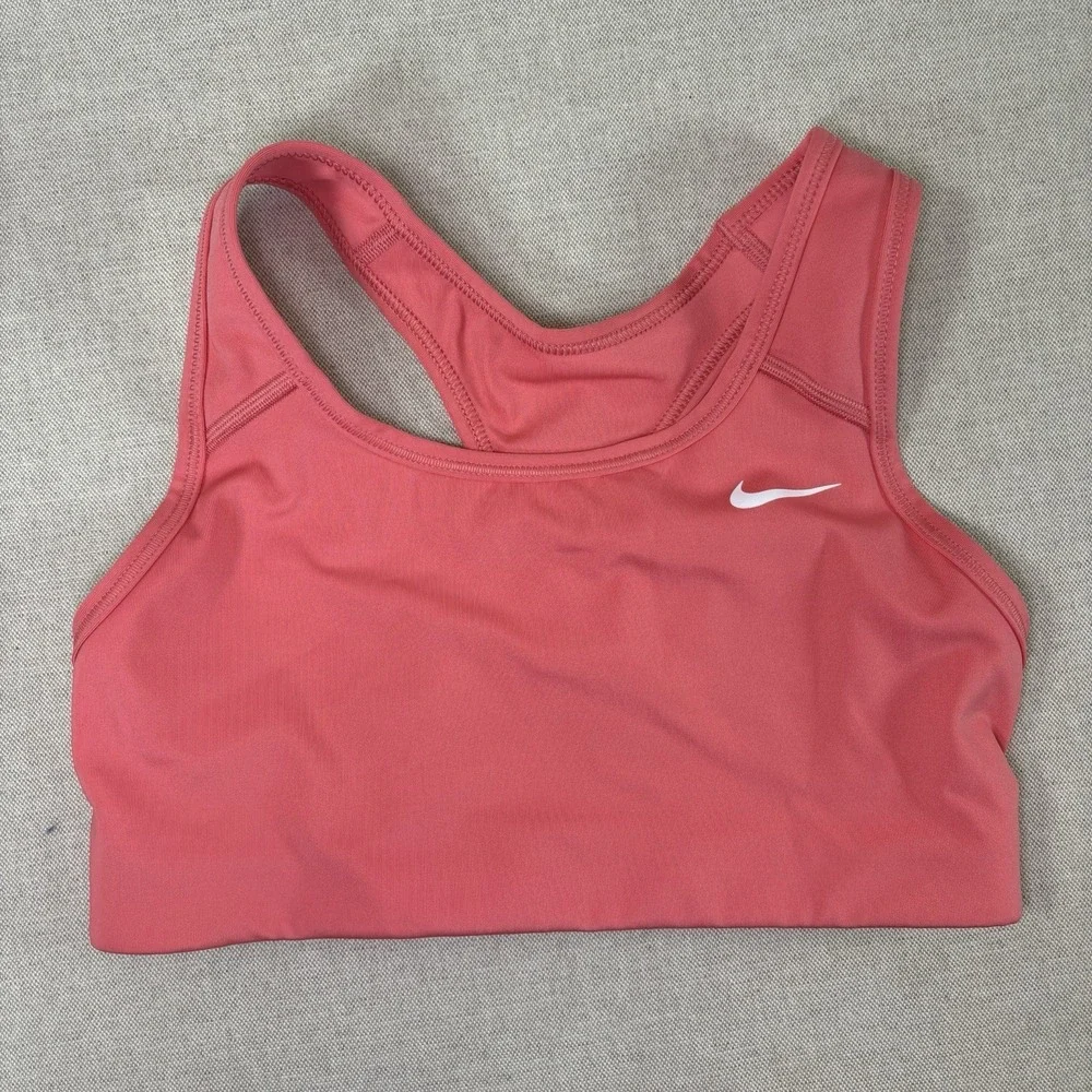 Nike Dri Fit Swoosh Sports Bra Womens Size XS Non-Padded Coral And Blue Lot of 2